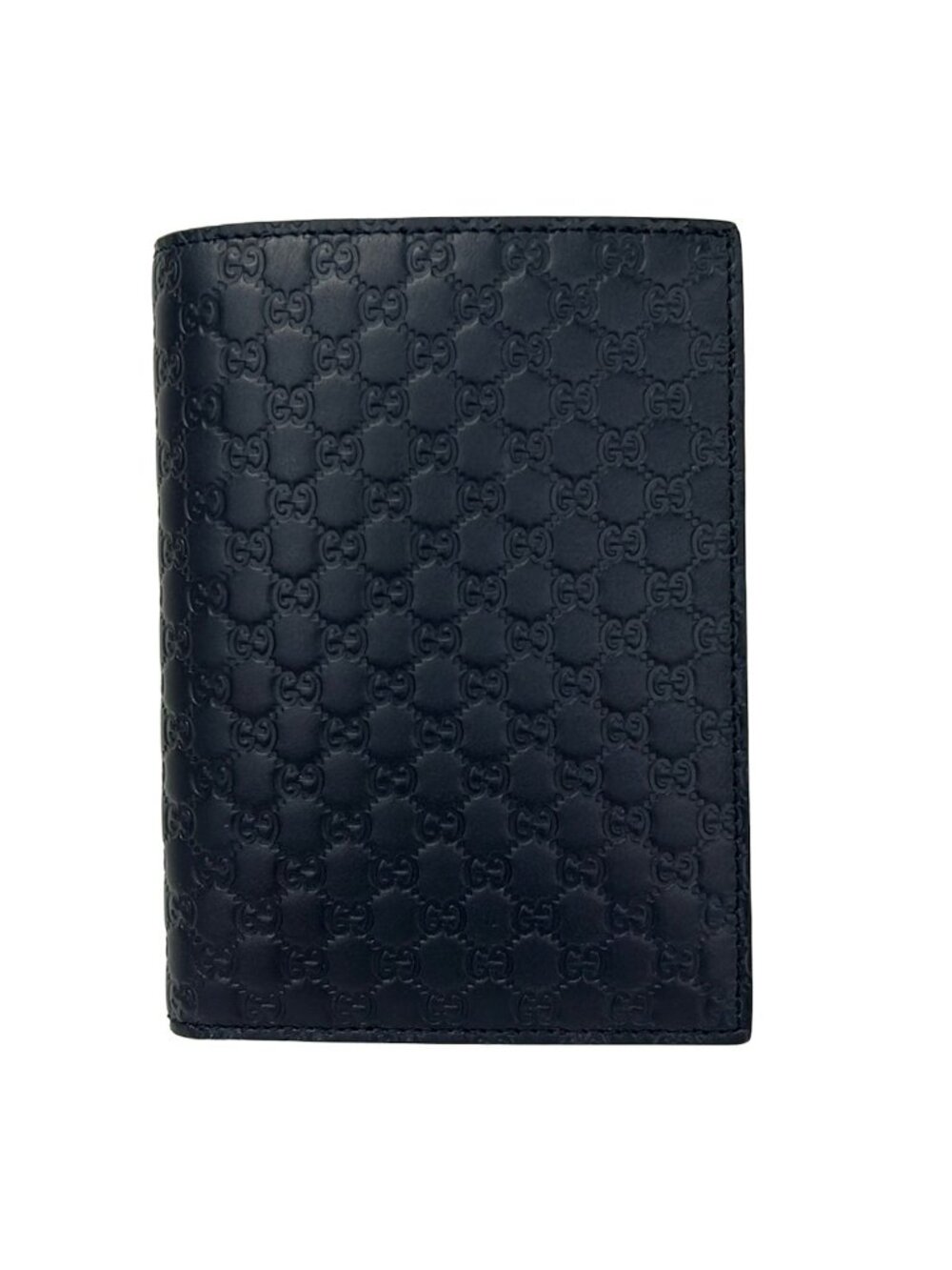 Gucci Billfold Micro Guccissima Dark Navy Leather Wallet